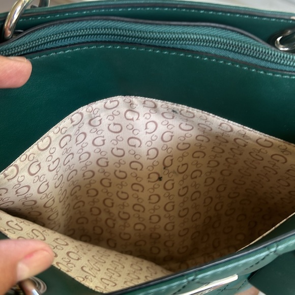 Guess Forest Green -  Quilted Purse Handbag - Picture 3 of 7